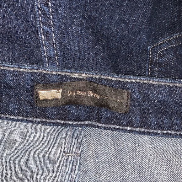 Levi’s Silver Tab mid-rise skinny denim jeans size 10M - Picture 3 of 5